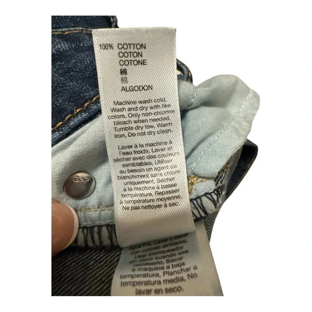 GAP Women's Dark Blue Jean Shorts Size 11/12 100% cotton beach, concerts - Picture 5 of 5